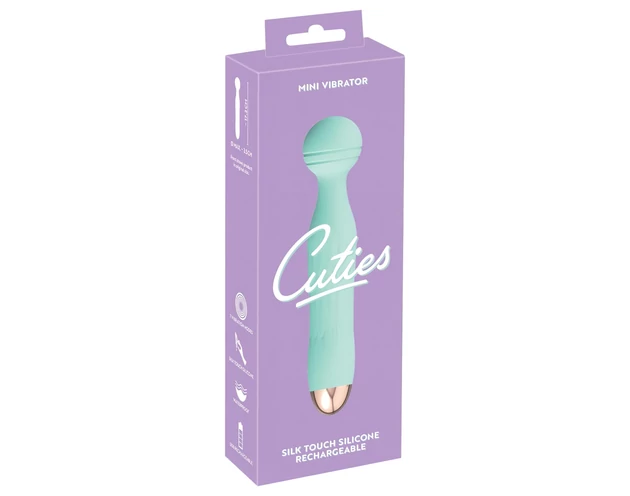 Cuties Mini Wand - akkus, vízálló, masszírozó vibrátor (zöld)