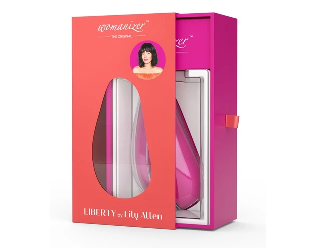 Womanizer Liberty by Lily Allen - vízálló, akkus csiklóizgató (narancs-pink)