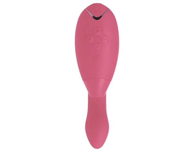Womanizer Duo - vízálló G-pont vibrátor és csiklóizgató (korall)