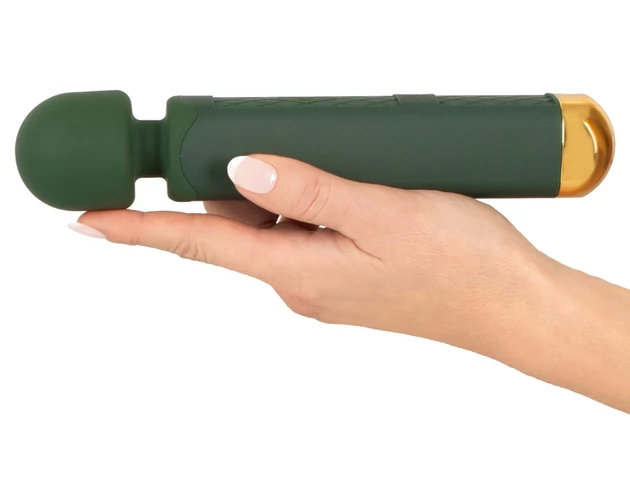 Emerald Love Wand - akkus, vízálló masszírozó vibrátor (zöld)