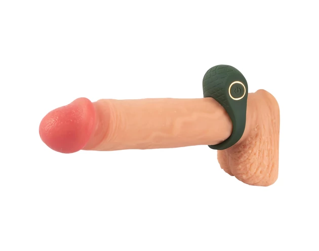 Emerald Love - akkus, vízálló vibrációs péniszgyűrű (zöld)