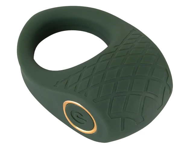 Emerald Love - akkus, vízálló vibrációs péniszgyűrű (zöld)