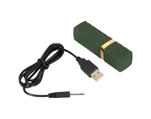 Emerald Love - akkus, vízálló rúzs vibrátor (piros)