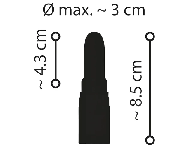 Emerald Love - akkus, vízálló rúzs vibrátor (piros)