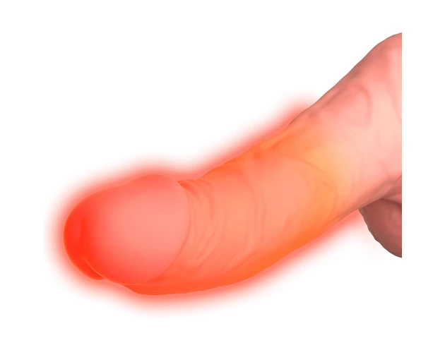 King Cock Plus 6,5 - herés lökő vibrátor - natúr