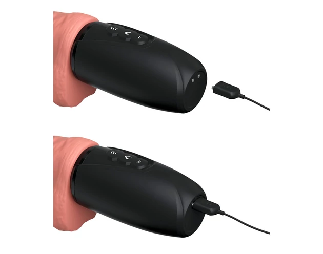 King Cock Plus 6,5 - herés lökő vibrátor - natúr