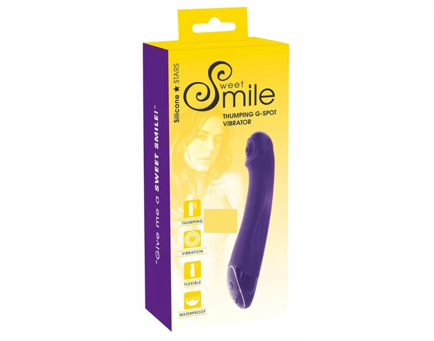 SMILE Thumping G-Spot - vízálló, akkus, pulzáló vibrátor (lila)