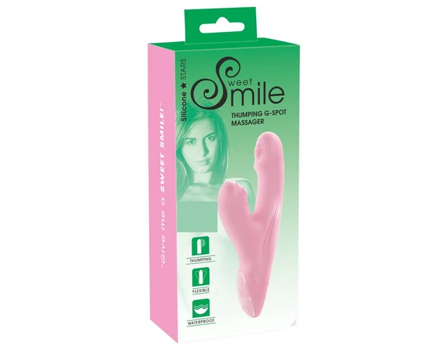 SMILE Thumping G-Spot Massager - pulzáló, masszírozó vibrátor (pink)