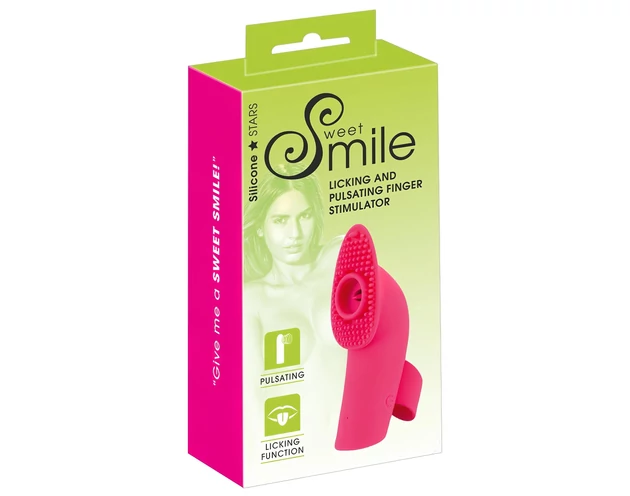 SMILE Licking - léghullámos-nyelves ujjvibrátor (pink)