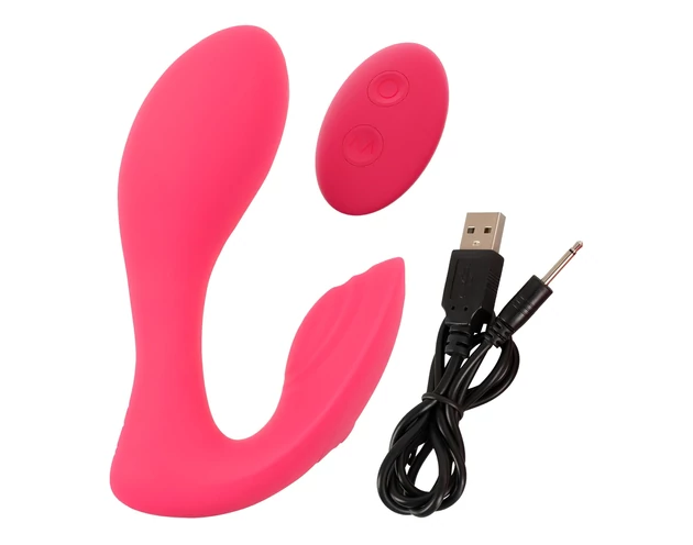 SMILE Panty - akkus, rádiós 2in1 vibrátor (pink)