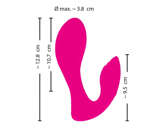 SMILE Panty - akkus, rádiós 2in1 vibrátor (pink)