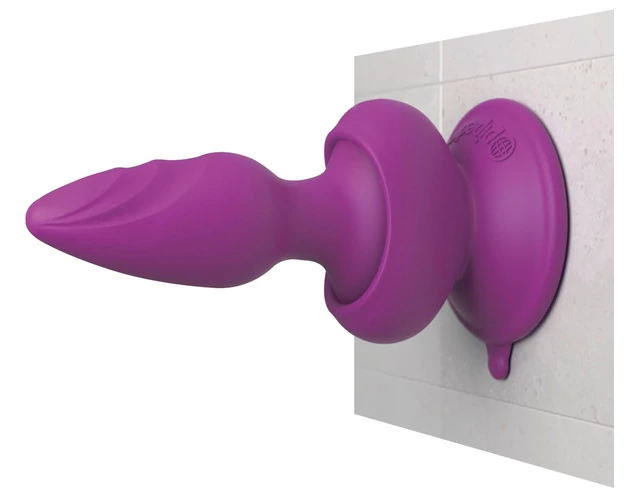 3Some wall banger Plug - akkus, rádiós anál vibrátor (lila)