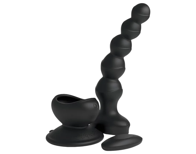 3Some wall banger Beads - prosztata vibrátor (fekete)