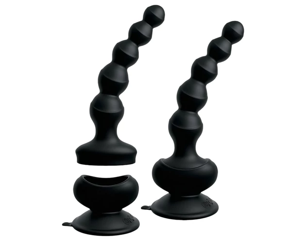 3Some wall banger Beads - prosztata vibrátor (fekete)