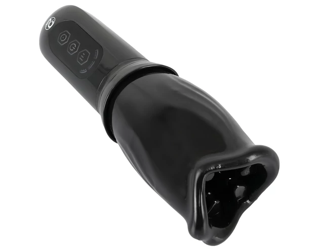 STROKER Rotating - akkus, forgó műszáj maszturbátor (fekete)