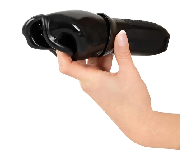 STROKER Rotating - akkus, forgó műszáj maszturbátor (fekete)
