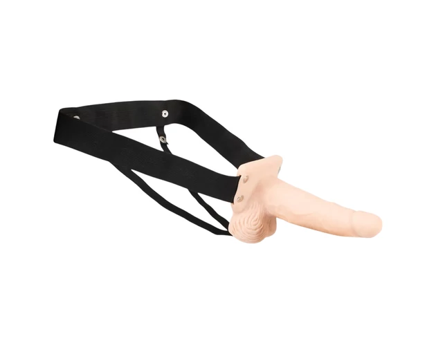 You2Toys Strap-on - üreges, felcsatolható vibrátor (natúr)