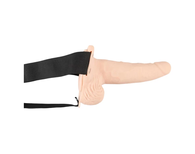 You2Toys Strap-on - üreges, felcsatolható vibrátor (natúr)
