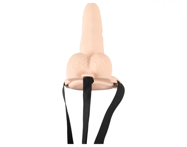 You2Toys Strap-on - üreges, felcsatolható vibrátor (natúr)