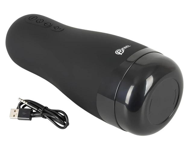 Rebel 3 Function - akkus, melegítő műpunci maszturbátor