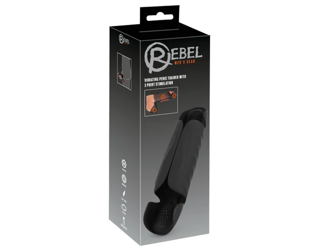 Rebel - 3 motoros makkvibrátor (fekete)