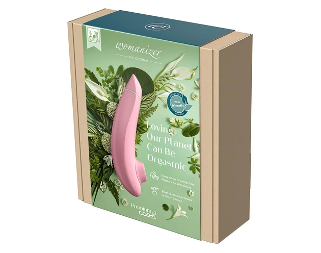 Womanizer Premium Eco - akkus léghullámos csiklóizgató (pink)