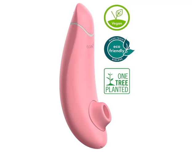 Womanizer Premium Eco - akkus léghullámos csiklóizgató (pink)