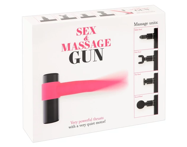 You2Toys Gun - masszírozó vibrátor szett (pink-fekete)