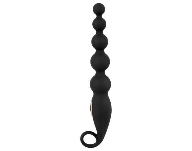 ANOS Anal Beads - gyöngyös anál vibrátor (fekete)