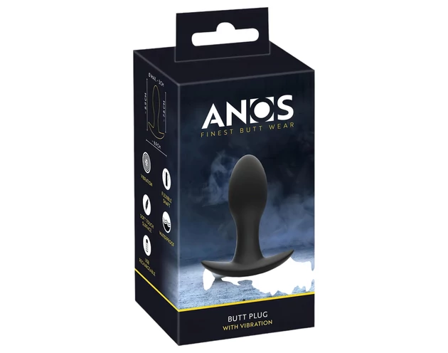 ANOS - akkus, vízálló prosztata vibrátor (fekete)