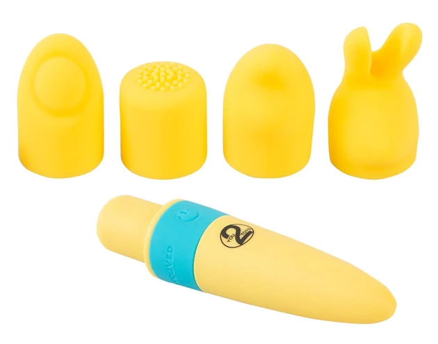 You2Toys - Pocket Power - akkus vibrátor szett - sárga (5 részes)