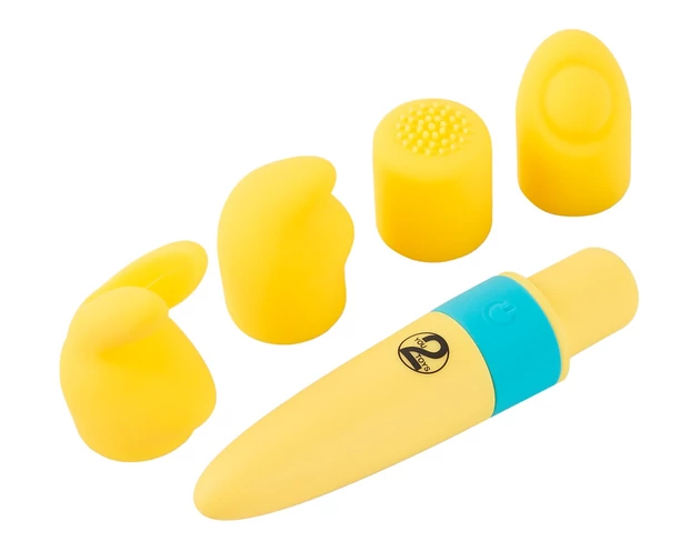 You2Toys - Pocket Power - akkus vibrátor szett - sárga (5 részes)