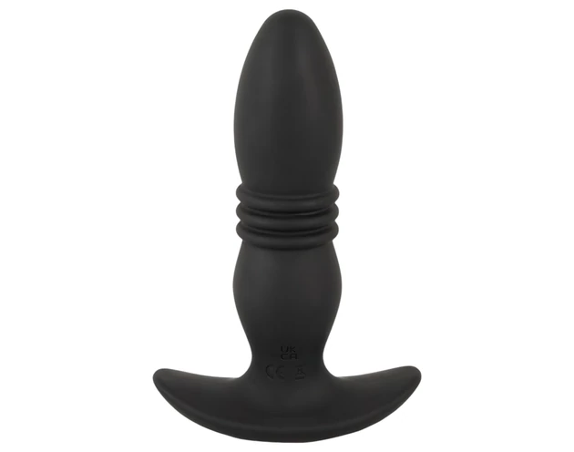 ANOS - rádiós lökő anál vibrátor (fekete)