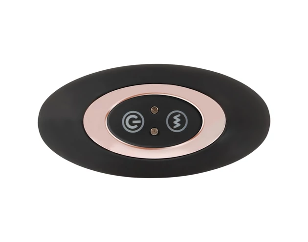 ANOS - rádiós lökő anál vibrátor (fekete)