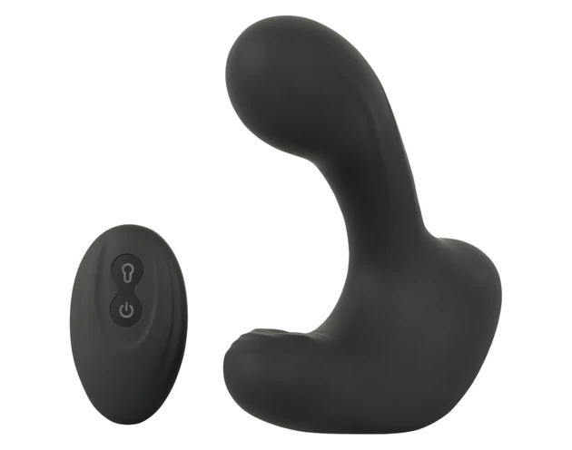 Rebel RC - akkus, rádiós pumpálható anál vibrátor (fekete)