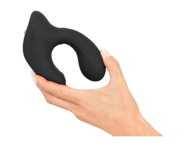 Rebel RC - akkus, rádiós pumpálható anál vibrátor (fekete)