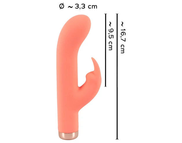 You2Toys peachy! mini rabbit - akkus, nyuszis vibrátor (barack)