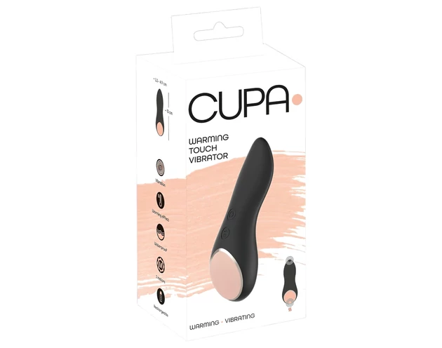 You2Toys CUPA - akkus, melegítő csiklóvibrátor (fekete)
