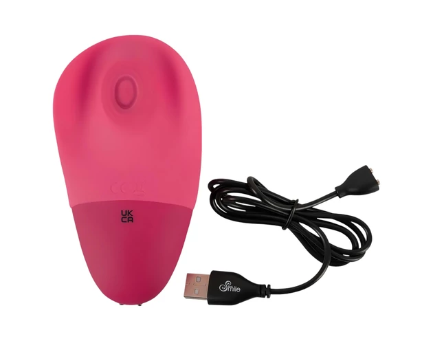 SMILE Thumping Touch - akkus, pulzáló csikló vibrátor (pink)