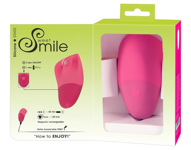 SMILE Thumping Touch - akkus, pulzáló csikló vibrátor (pink)