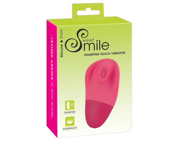 SMILE Thumping Touch - akkus, pulzáló csikló vibrátor (pink)