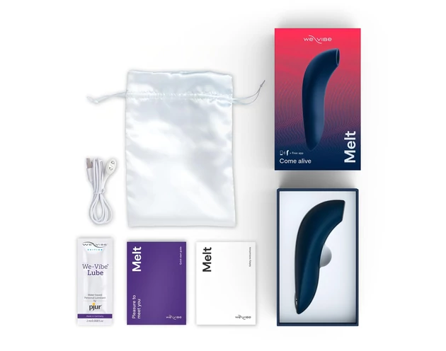 We-Vibe Melt - akkus, okos léghullámos csiklóizgató (kék)