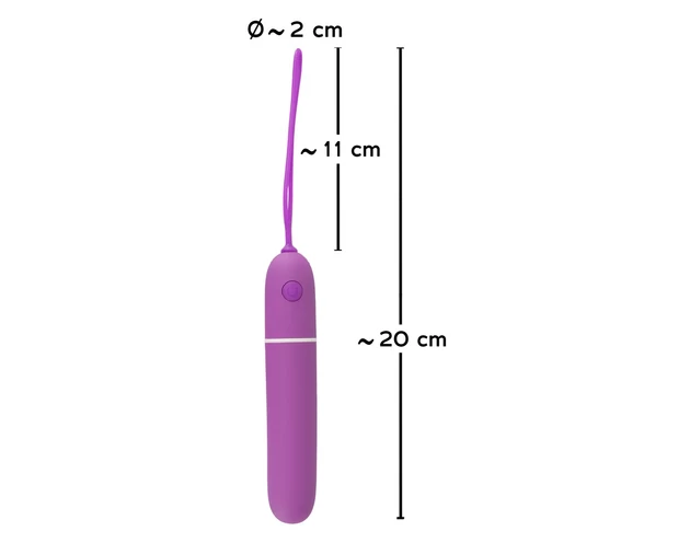 SMILE RC Bullet - rádiós minivibrátor (lila)