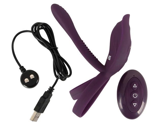 Couples Choice - akkus, rádiós péniszgyűrű (lila)