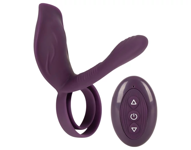 Couples Choice - akkus, rádiós péniszgyűrű (lila)