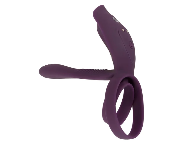 Couples Choice - akkus, rádiós péniszgyűrű (lila)