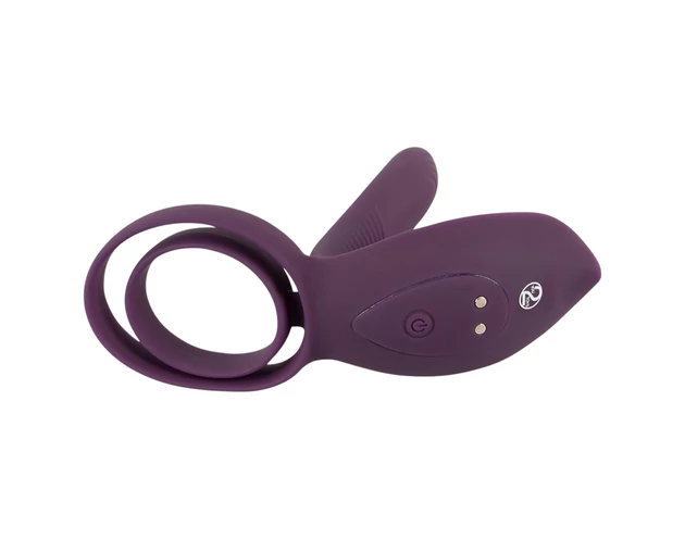 Couples Choice - akkus, rádiós péniszgyűrű (lila)