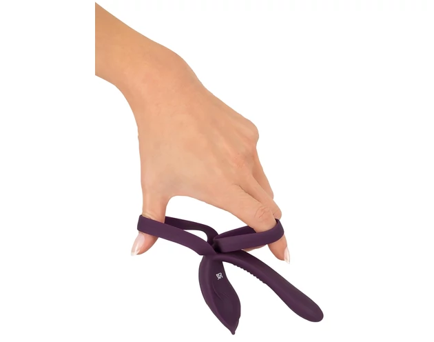 Couples Choice - akkus, rádiós péniszgyűrű (lila)