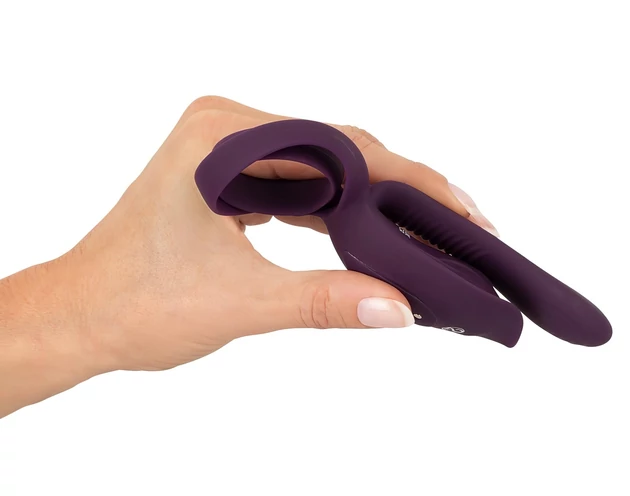 Couples Choice - akkus, rádiós péniszgyűrű (lila)