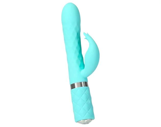 Pillow Talk Lively - akkus, csiklókaros vibrátor (türkiz)